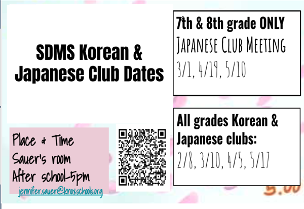 Japanese Club Dates